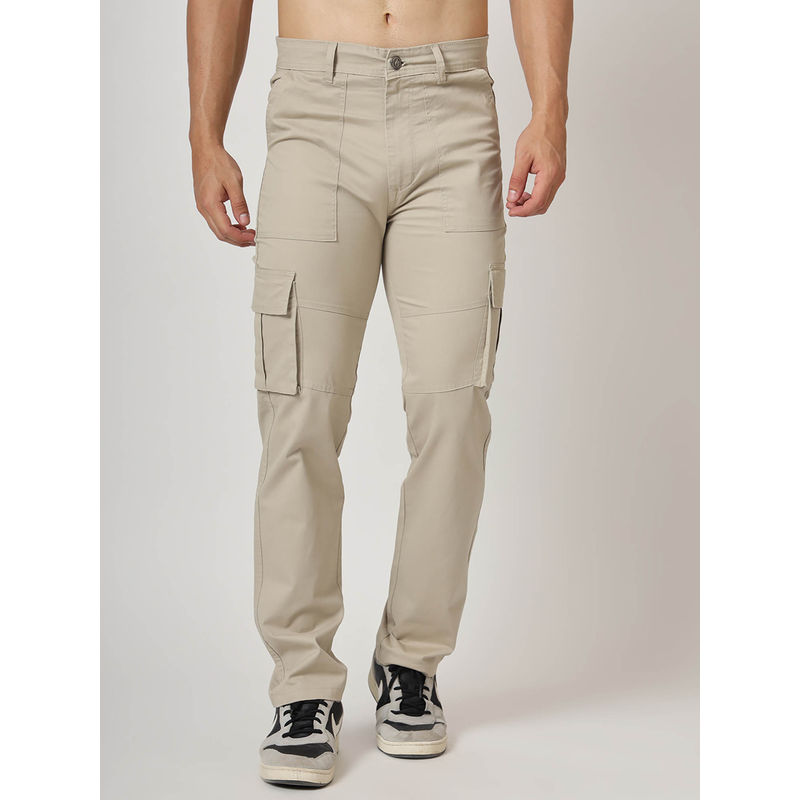 AM SWAN Premium Cotton Beige Cargo Pant (38)