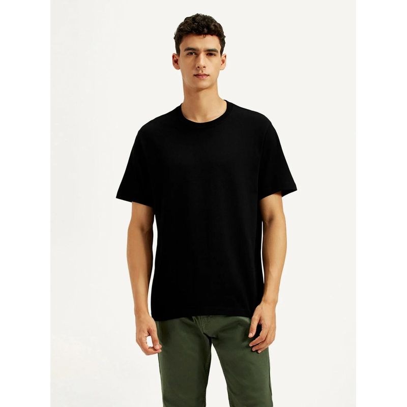 Levi's Men's Black Solid T-Shirt (XS)