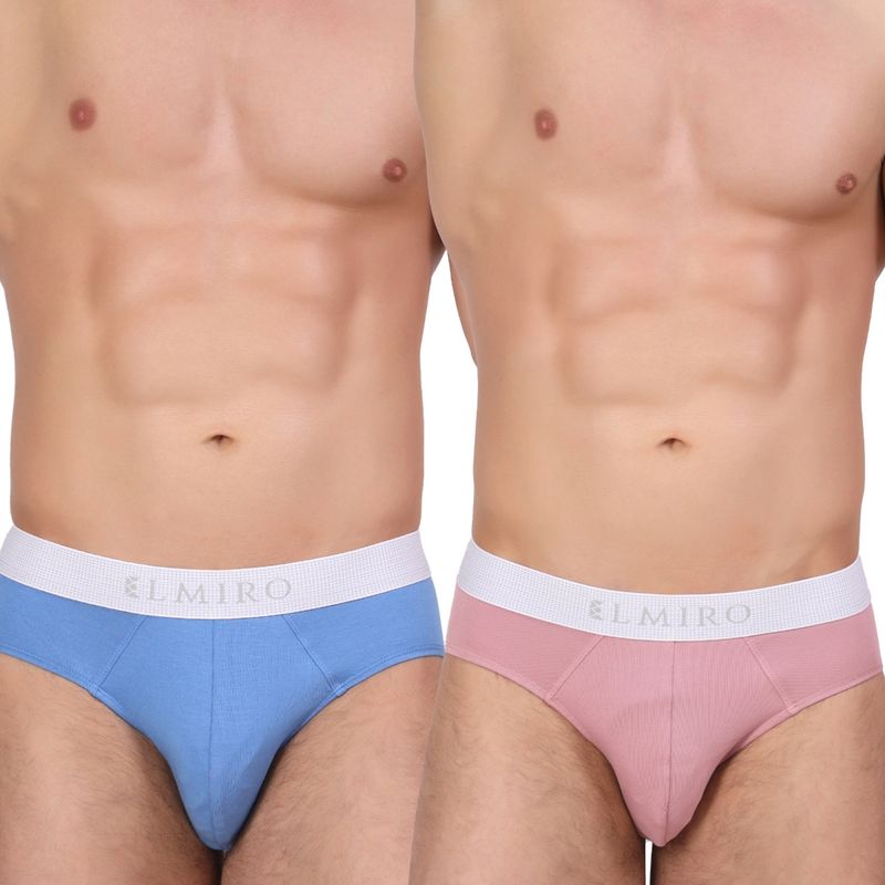 Elmiro Mens Intimo Tech Antimicrobial Micro Modal Dynamic Brief (Pack of 2) (M)