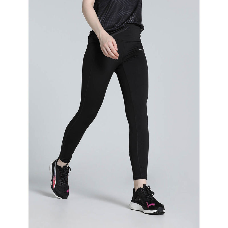 Puma Run Microfleece Hw Fl Womens Black Tights (XS) (XS)