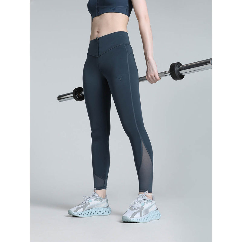 Puma Zip Womens Blue Tights (XL) (XL)