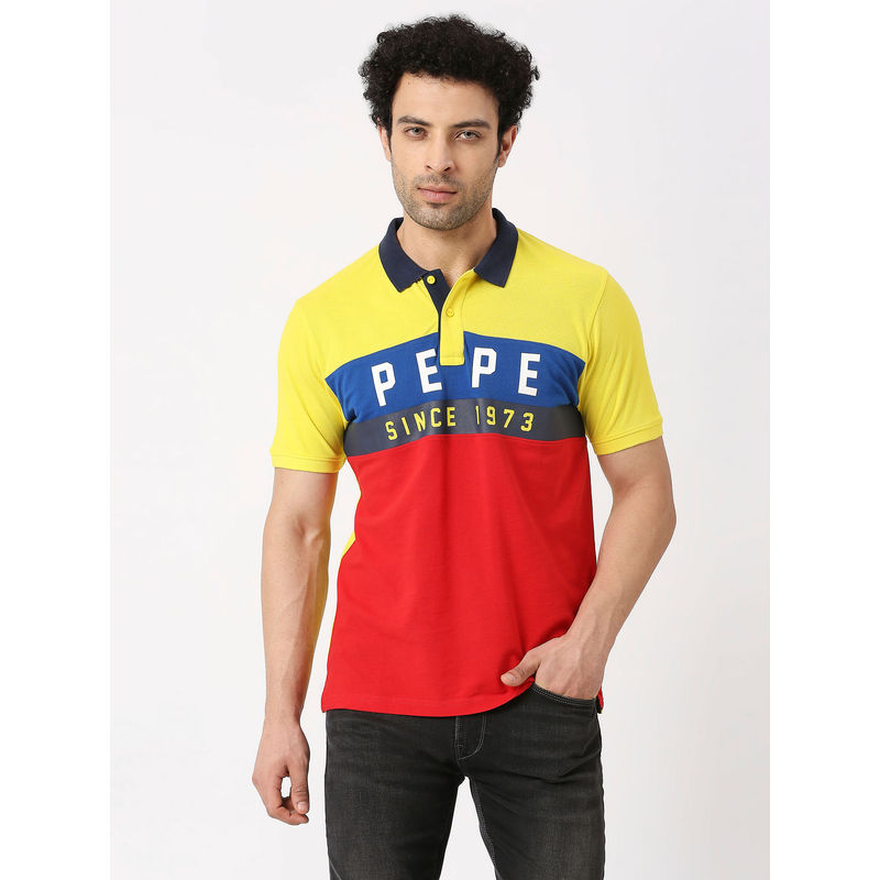 Pepe Jeans Asterix Colourblock Polo T-Shirt (S)