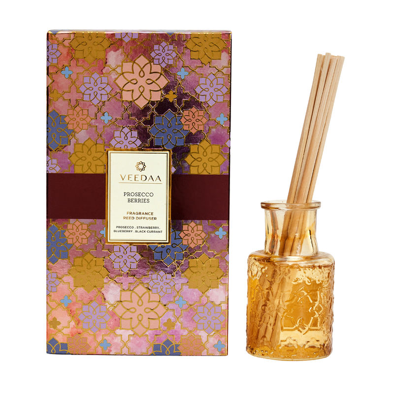 Buy Veedaa Prosecco Berries Fragrance Reed Diffuser In Champagne Glass ...