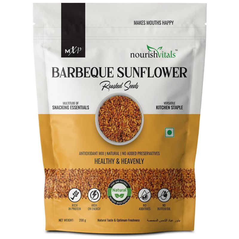 Nourish Vitals Barbeque Sunflower Roasted Seed, Antioxidant Mix - Natural