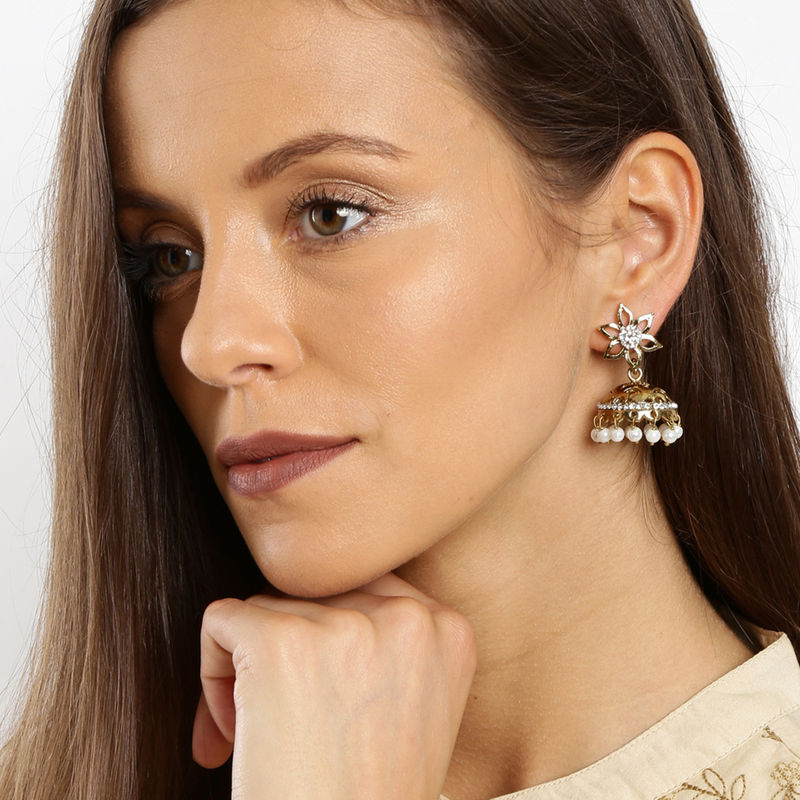 Fida Flower Of Dome Earrings Buy Fida Flower Of Dome Earrings Online