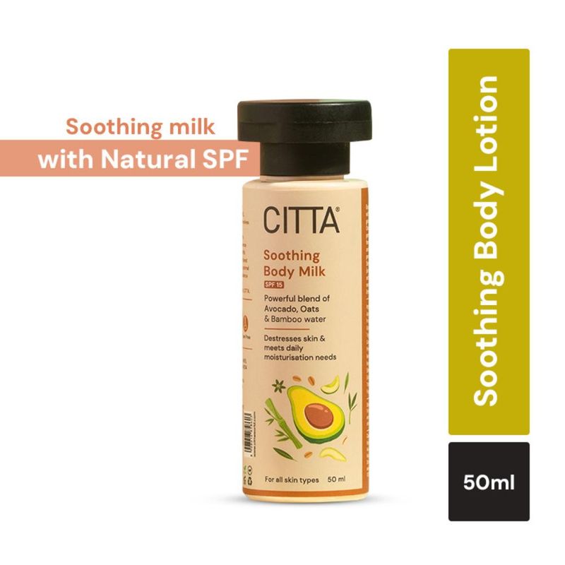 Citta Soothing Body Milk Light Moisturizing Lotion SPF 15