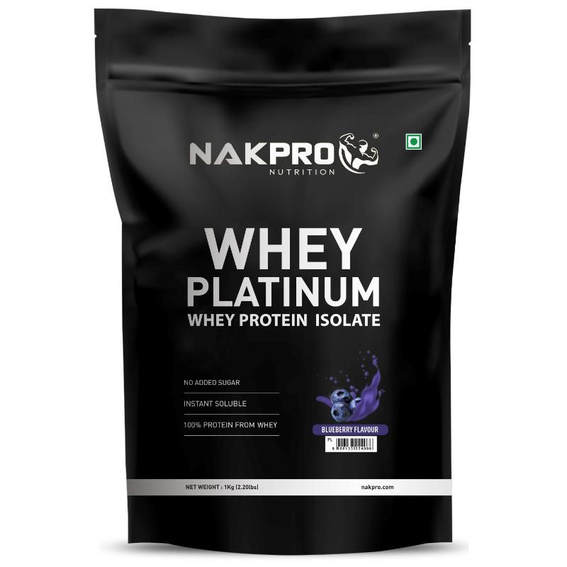 NAKPRO Whey Platinum Protein Isolate - Blueberry