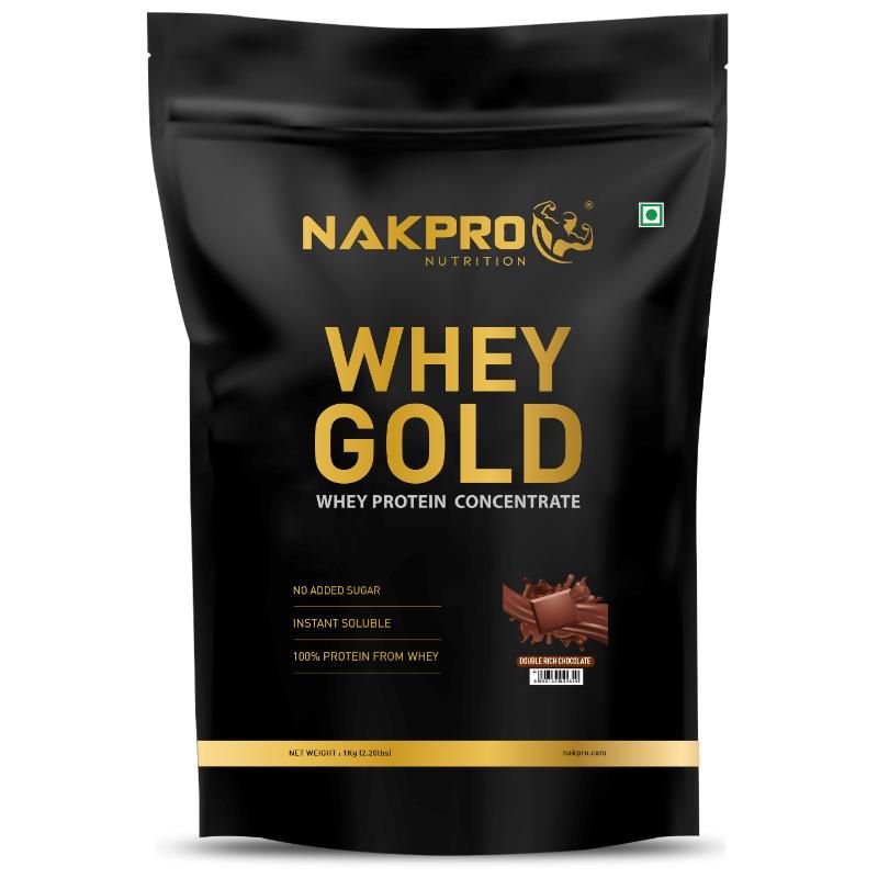 NAKPRO Gold Whey Protein Concentrate - Double Rich Chocolate