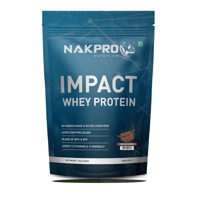 NAKPRO Impact Whey Protein Powder - Chocolate 1 kg - Image 2
