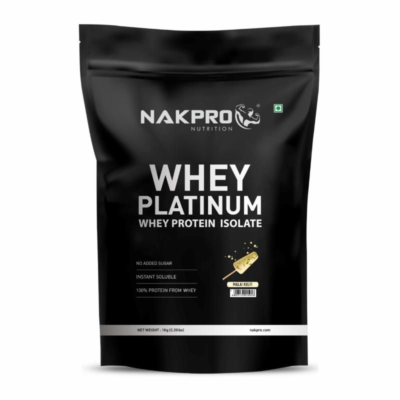 NAKPRO Whey Platinum Protein Isolate - Malai Kulfi