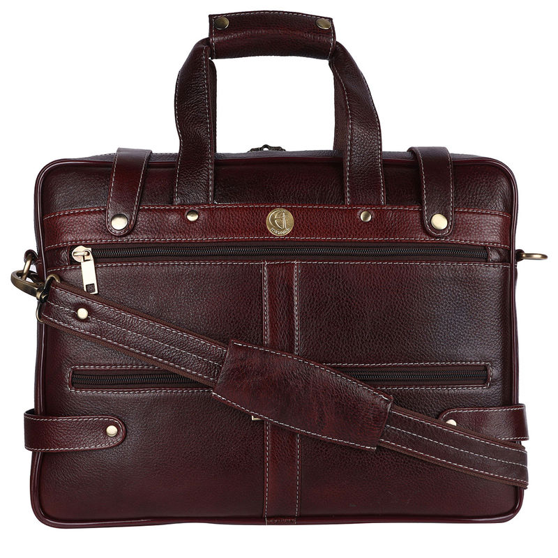 Buy HiLEDER Pure Leather 15.5 Inch Office Bag Laptop Messenger