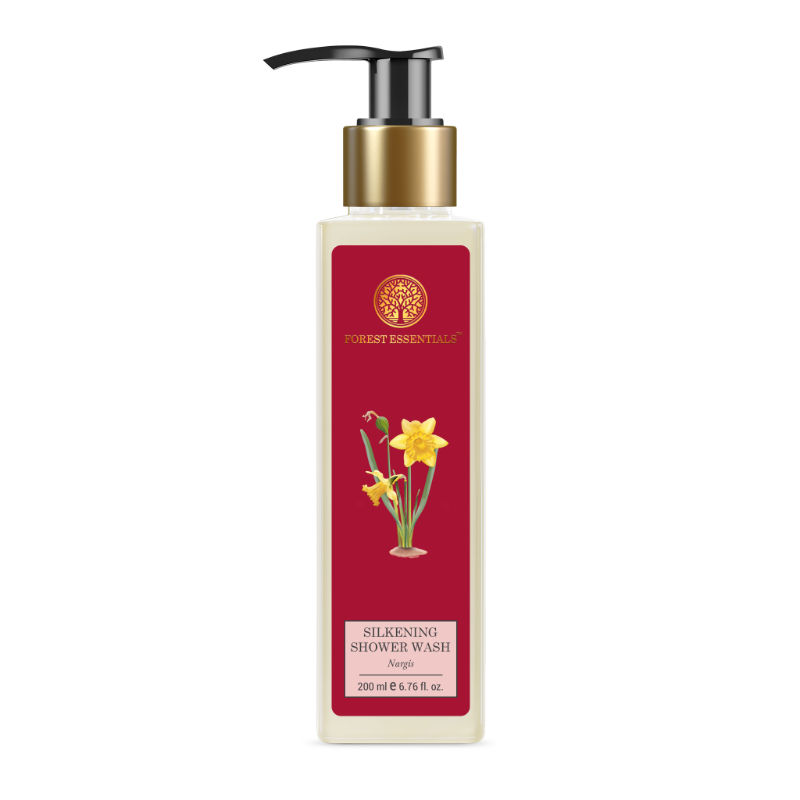 Forest Essentials Silkening Shower Wash Nargis - Ayurvedic Body Wash Sulphate Free