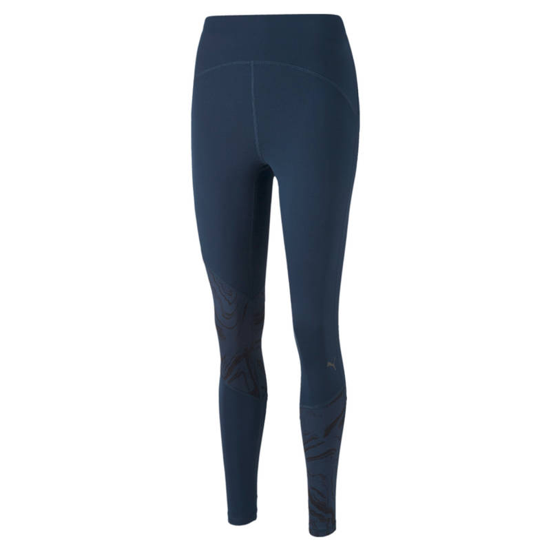 Puma RUN GRAPHIC HW 7/8 W Women Blue Tights (XS)