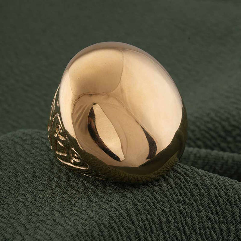 Palmonas Waterproof and Anti-Tarnish Gold Dome Ring for Women (6)