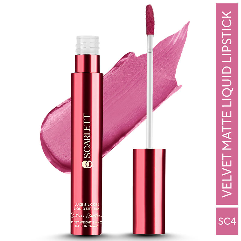 Scarlett Cosmetic Luxe Silk Kiss Liquid Lipstick 300N - Feodora Shade