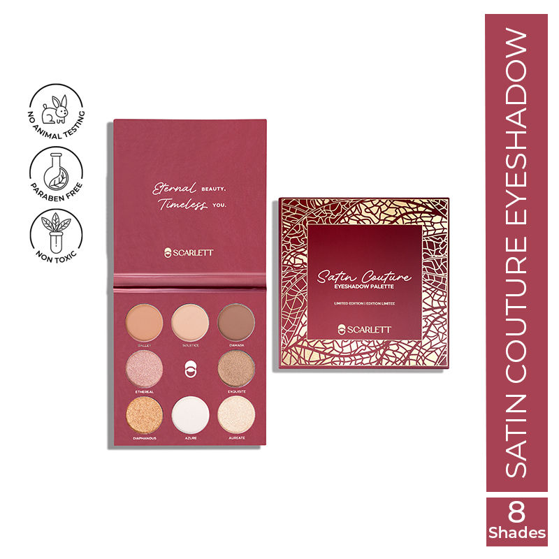 Scarlett Cosmetic Luxe Eyeshadow Palette - Satin Couture 300N