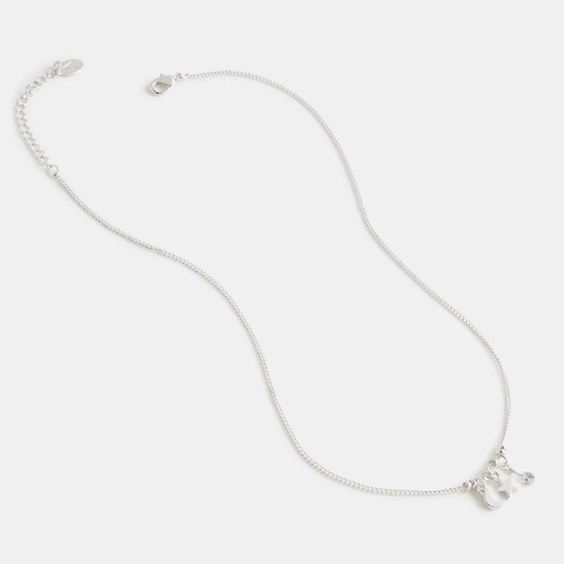 Accessorize London Women's Silver Celestial Charmy Necklace Gifting