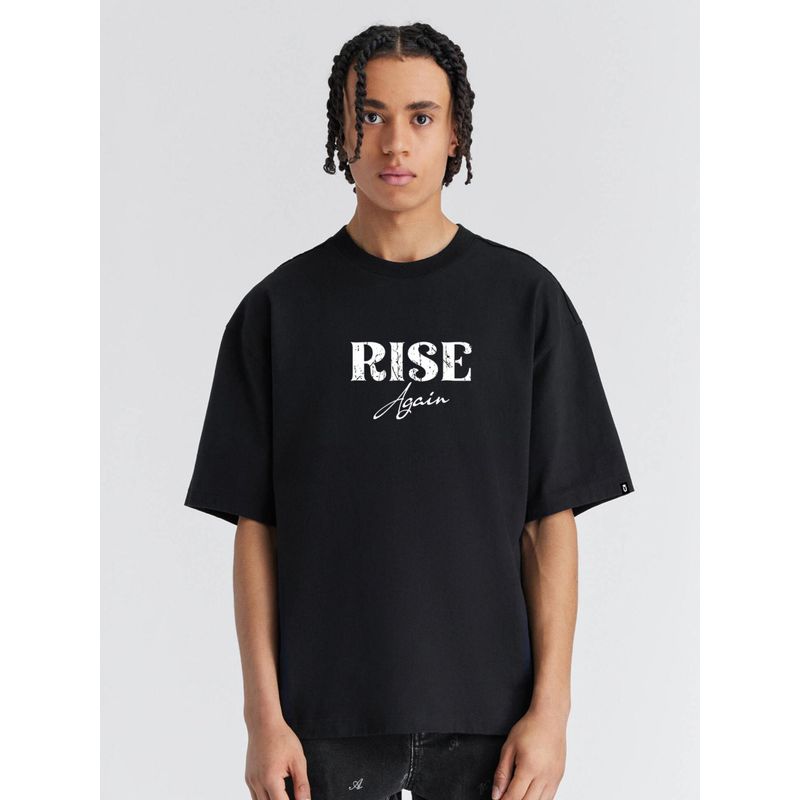 PRONK Rise Again Men Oversized Printed T-Shirt (XL)