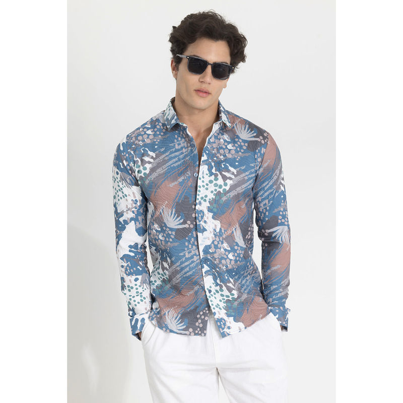 Snitch Blue Paisley Shirt (S)