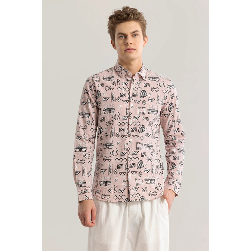 Snitch Arti Pink Printed Shirt (S)