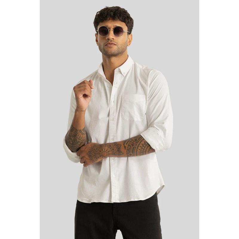 Snitch Quentin White Plain Shirt (2XL)