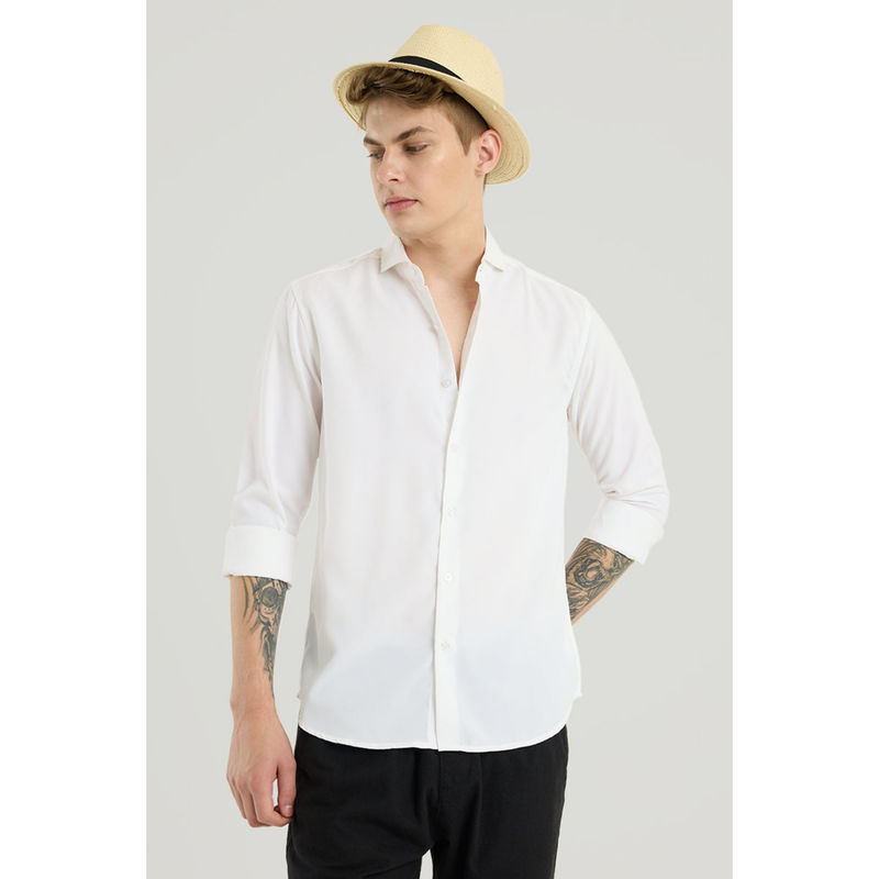 Snitch White French Collar Shirt (M)