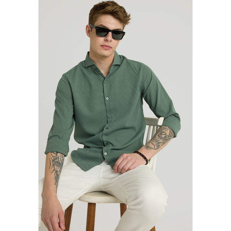 Snitch Green French Collar Shirt (2XL)