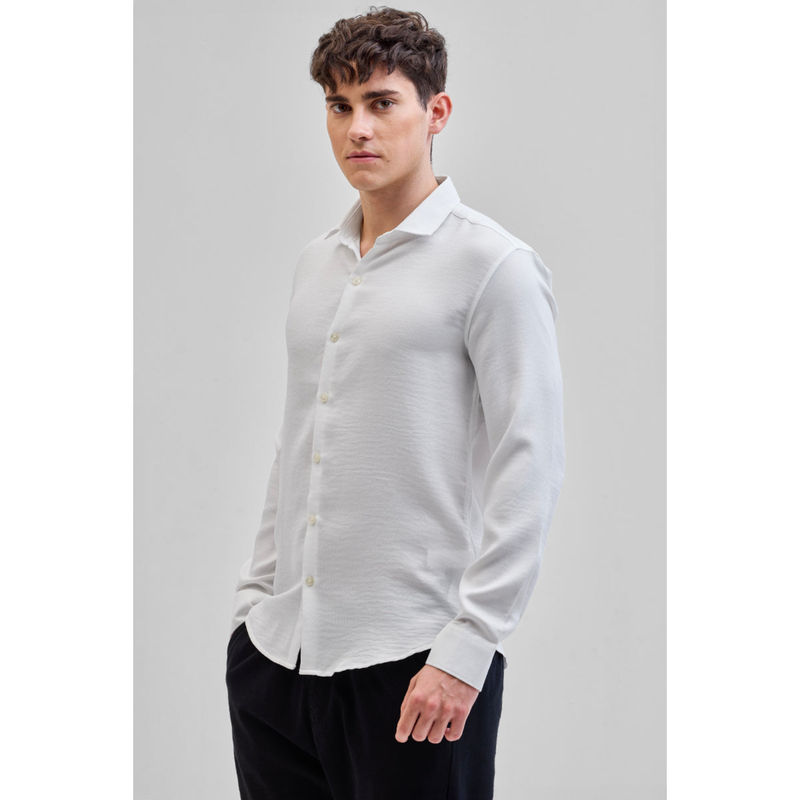Snitch White Solid Shirt (2XL)