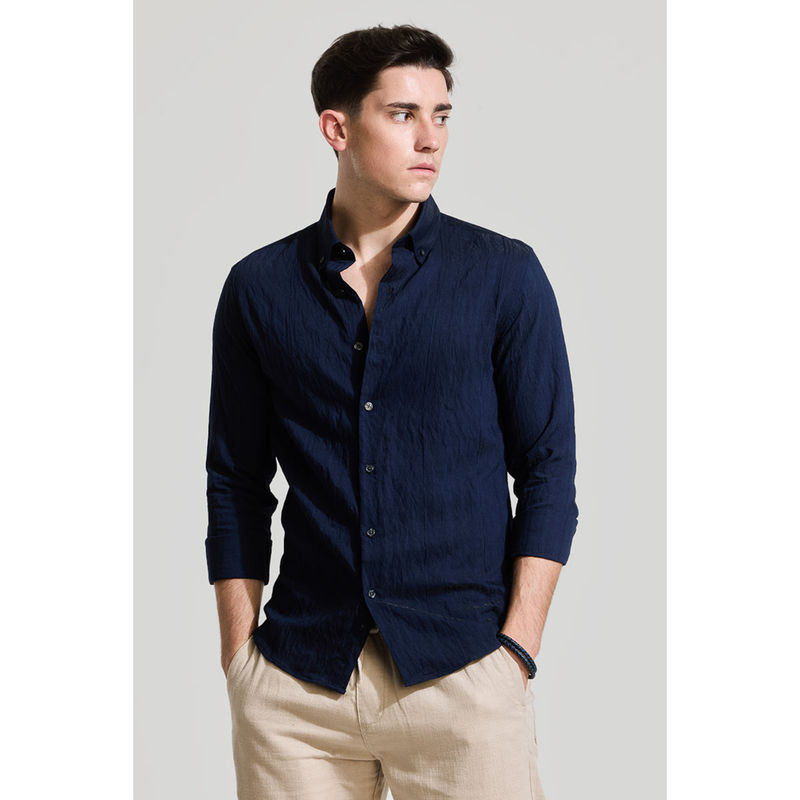 STUDIO SCHMITD- NARCISSUS SHIRT - navy denim