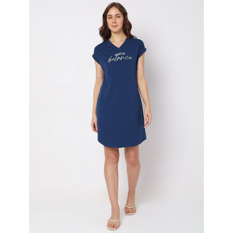 Vero Moda Intimates Women Navy Blue Sleepwear T-Shirt Dress Navy Blue (M)