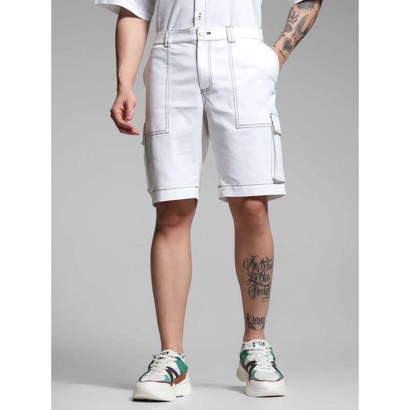 Jack & Jones White Regular Fit Shorts (L)