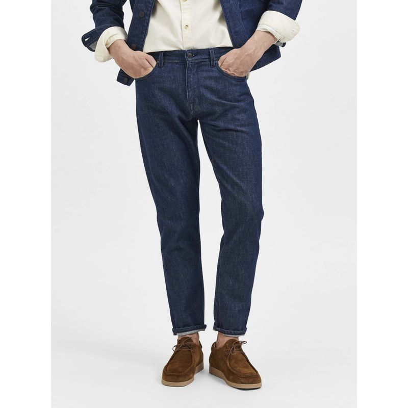 SELECTED HOMME Darl Blue Mid Rise Toby Tapered Jeans (33/32)