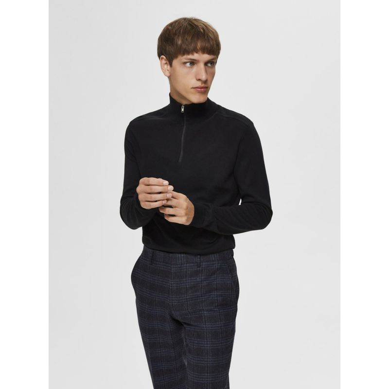 Selected Black Half Zip Cardigan (2XL)