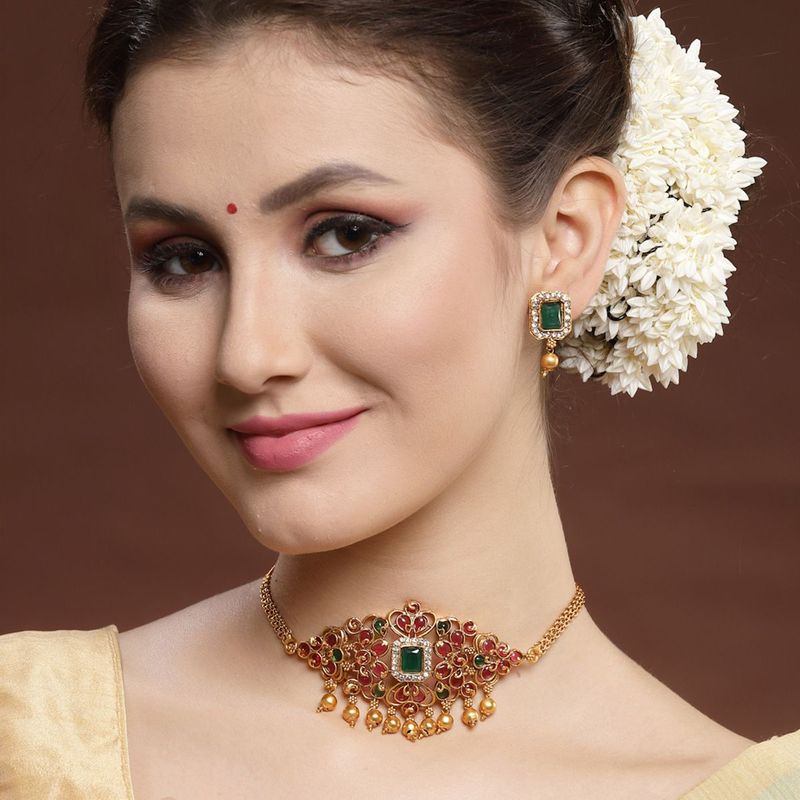 Ruby choker on sale set