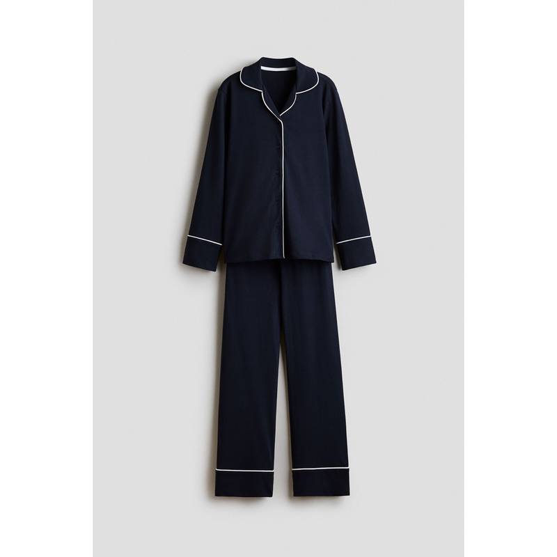 H&M Girls Blue Cotton Jersey Pyjamas (8-10 Years)