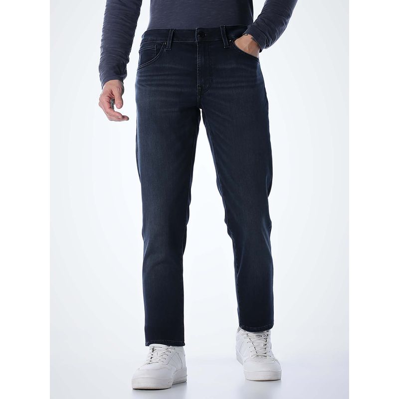 Jack & Jones Men Straight Fit Dark Blue Jeans (34/32)