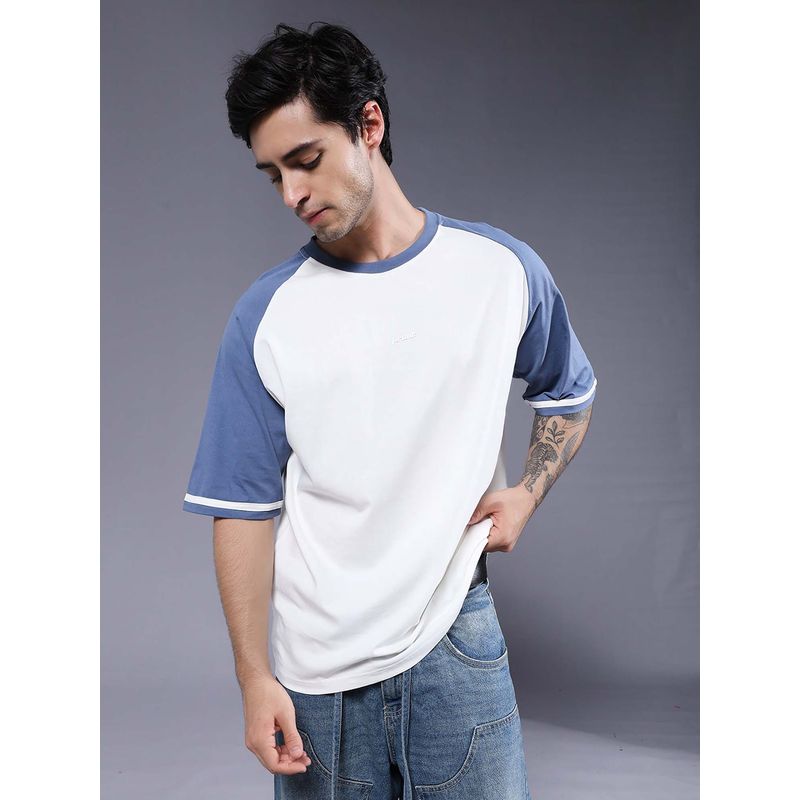 PRONK Casual Men’S Oversized Colorblock T-Shirt (M)