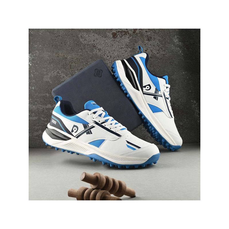 DNINE Men Blue DNINE Blaster Rubber Studs Cricket Shoes (UK 7)