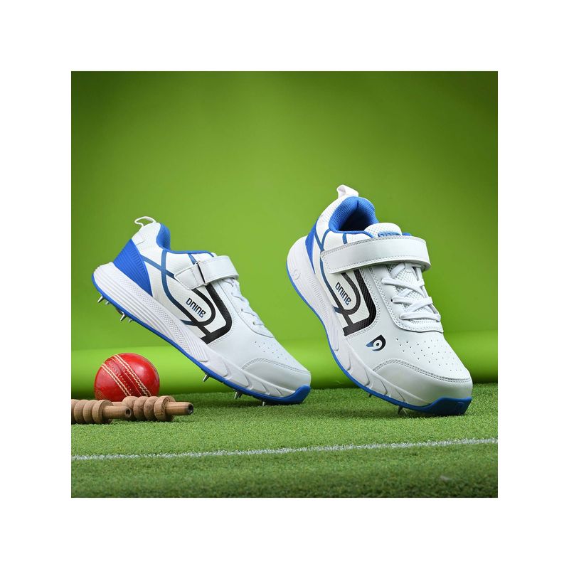 DNINE Men Blue DNINE Classic Bowling Spikes Cricket Shoes (UK 9)