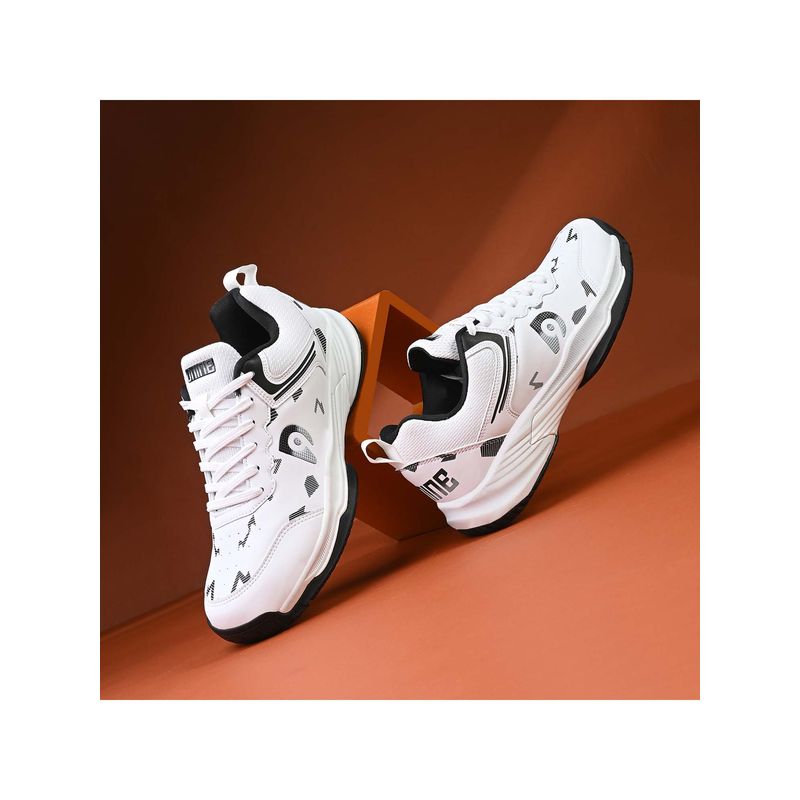 DNINE Men Black DNINE Spikes Non Marking Cricket Shoes (UK 3)