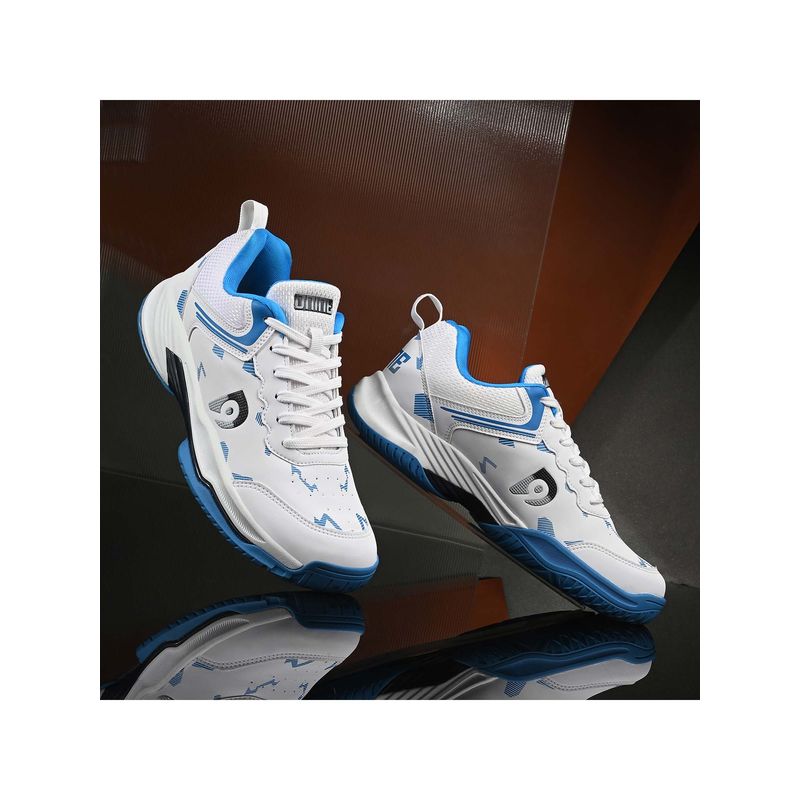 DNINE Men Blue DNINE Spikes Non Marking Cricket Shoes (UK 8)