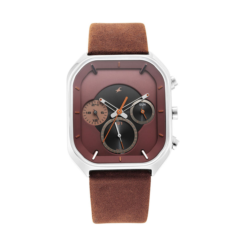 Buy Fastrack Brown Dial Analog Watch for Men 3270SL01 Online