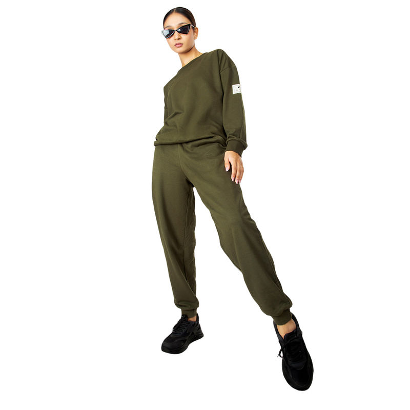 Aastey Cosy Comfort Fit Joggers for Women Olive (XS)