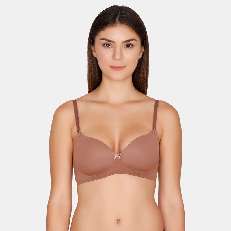 Buy Rosaline by Zivame Padded Wired Medium Coverage T-Shirt Bra - Fairy  Tale Online at Best Prices in India - JioMart.