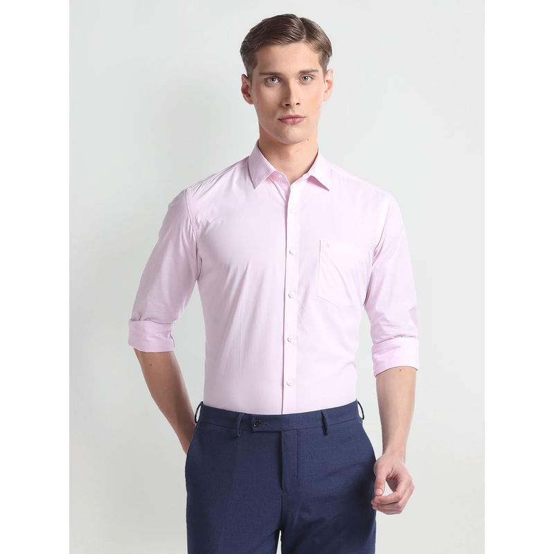Arrow Pink Manhattan Slim Fit Formal Shirt (39)