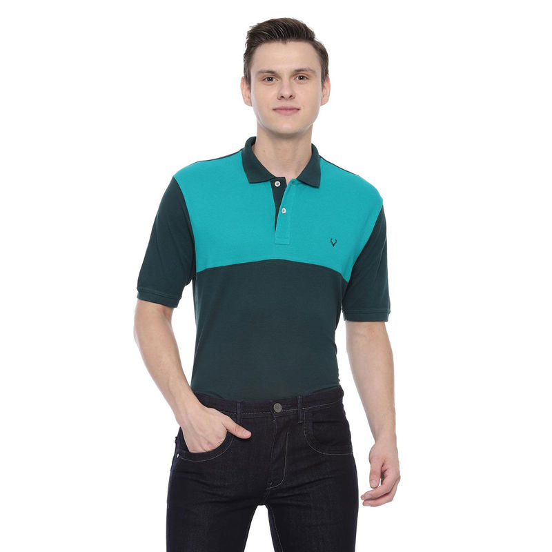 Allen Solly Green T Shirt (S)