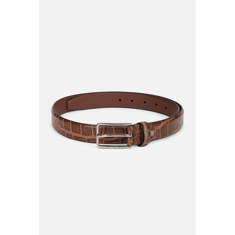 Allen Solly Men Brown Print Casual Belt (L)