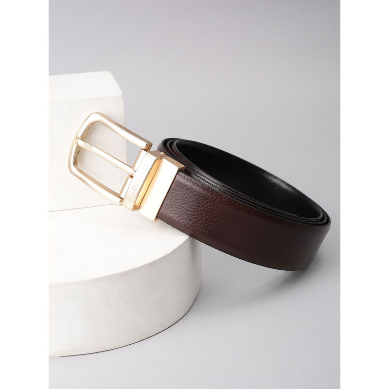 Allen Solly Men Brown Textured Formal Reversible Belt (XL)