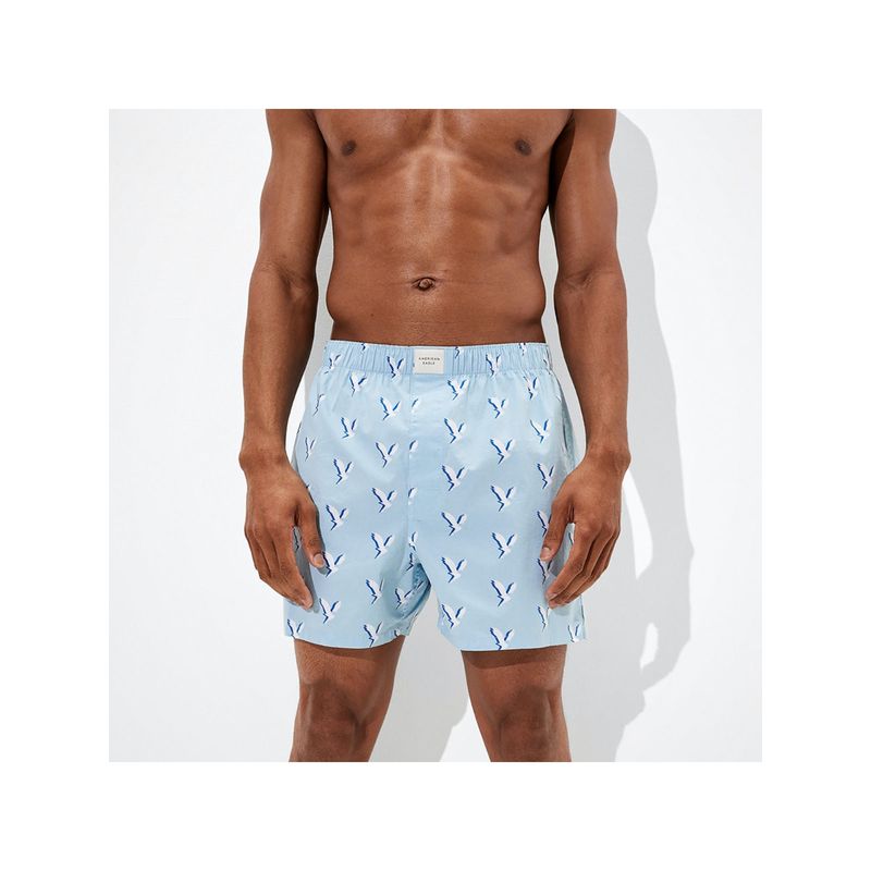 American Eagle Men Blue Eagles Stretch Boxer Short Blue (XS)