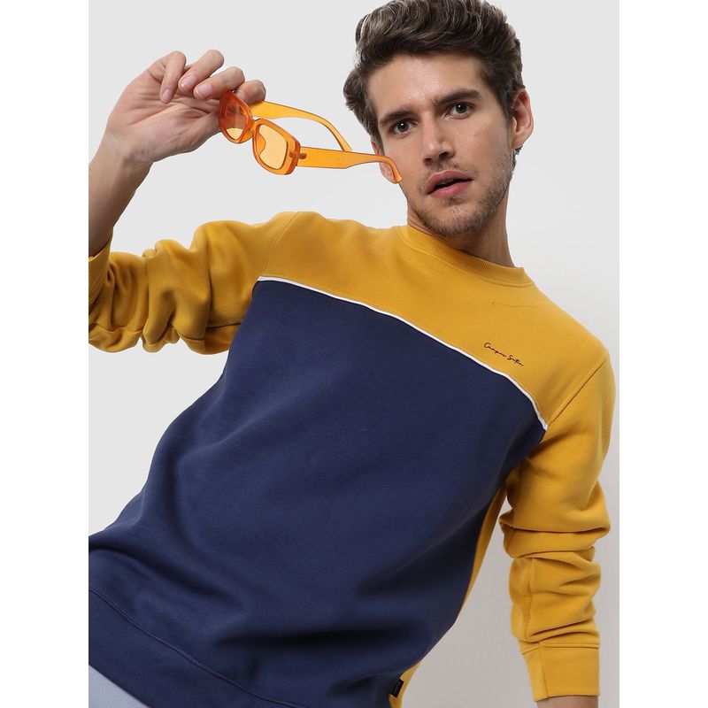 Campus Sutra Men Colorblocked Stylish Casual Sweaters (S)